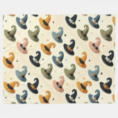 魔女の列 フリースブランケット (正面(横))