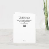 魔女の友だちはハロウィンカードを取りに来ている カード (裏面)