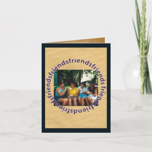 魔女の友だちはハロウィンカードを取りに来ている カード (正面)