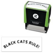 魔女の友猫好き引用文「黒猫ルール」 セルフインキングスタンプ (インサイチュ)