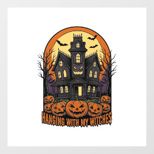 魔女の友達 ハロウィン お化け屋敷 Tシャツ_1 ウィンドウサイン