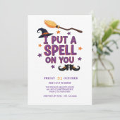 魔女の呪文ハローウィンパーティ招待状 招待状 (スタンド正面)