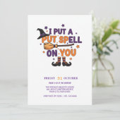 魔女の呪文ハローウィンパーティ招待状 招待状 (スタンド正面)