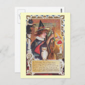 魔女の呪文ヴィンテージ ポストカード (正面/裏面)