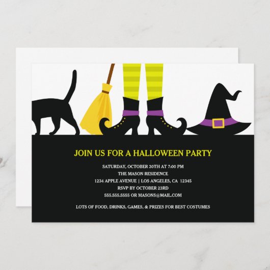 魔女の命 招待状 (正面/裏面)