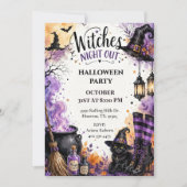 魔女の夜のハロウィンパーティー 招待状 (正面)