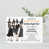 魔女の夜のハロウィーン誕生日 招待状 (スタンド正面)