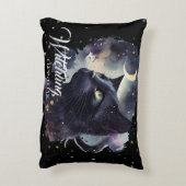 魔女の夢黒猫と星 アクセントクッション (裏面(縦))