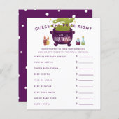 魔女の大釜の赤ちゃんシャワー価格を正しく推測 (正面/裏面)