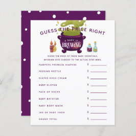 魔女の大釜の赤ちゃんシャワー価格を正しく推測