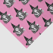 魔女の女、黒い優雅な魔女がワインを手に 薄葉紙 (詳細)