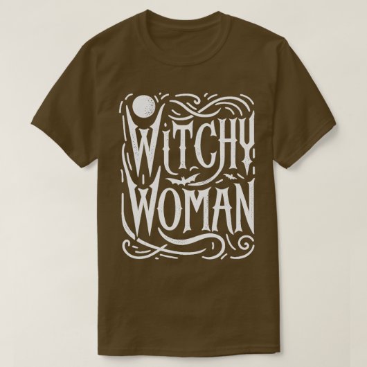 魔女の女 Tシャツ (デザイン正面)