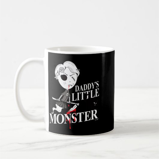 魔女の娘 黒猫お父さんの怒ったモンスター コーヒーマグカップ (左)