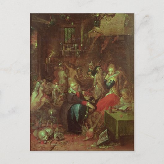 魔女の安息日， 1606 ポストカード (正面)
