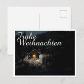 魔女の家でクリスマスの挨拶を ポストカード (正面/裏面)