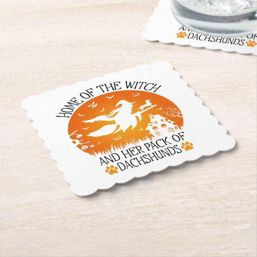 魔女の家と彼女のパックのダシュントクール ペーパーコースター (アングル)