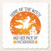 魔女の家と彼女のパックのダシュントクール ペーパーコースター (正面)