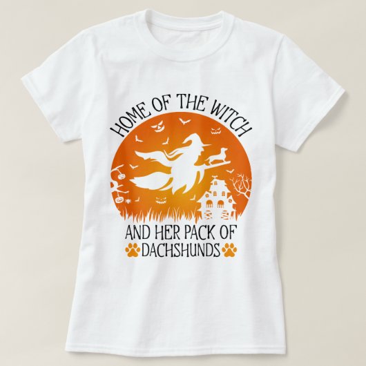 魔女の家と彼女のパックのダシュントクール Tシャツ (デザイン正面)
