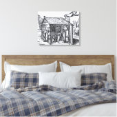 魔女の家のインテリア, 1579 キャンバスプリント (インサイチュ (寝室))