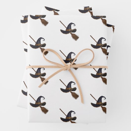 魔女の帽子とブローチ ラッピングペーパーシート (インサイチュ)