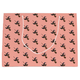 魔女の帽子とブローチ ラージペーパーバッグ