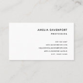 魔女の帽子にかわいい黒猫 名刺 (裏面)