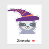 魔女の帽子のハロウィーンスロース シール (シート)