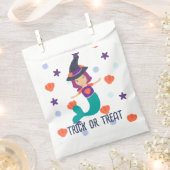 魔女の帽子のハロウィーンパステルマーメイドウィッチ フェイバーバッグ (クリップ留めされた状態)