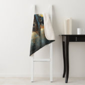 魔女の帽子をかぶったかわいい子猫 シェルパブランケット (インサイチュ)