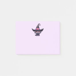 魔女の帽子をかぶったかわいい黒猫|過去記事 ポストイット