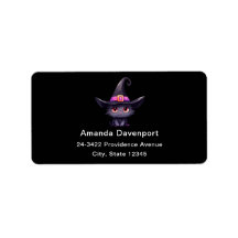 魔女の帽子をかぶったかわいい黒猫|過去記事