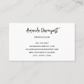 魔女の帽子をかぶったかわいい黒猫|過去記事 名刺 (裏面)