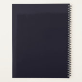 魔女の帽子をかぶった黒いハロウィーン猫 プランナー手帳 (裏面)