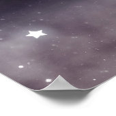 魔女の帽子をかぶった黒いハロウィーン猫 ポスター (角)