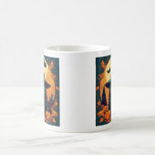 魔女の帽子をかぶった黒猫 コーヒーマグカップ (中央)