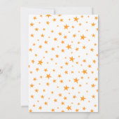 魔女の帽子タイポグラフィ ハロウィンパーティー 招待状 (裏面)