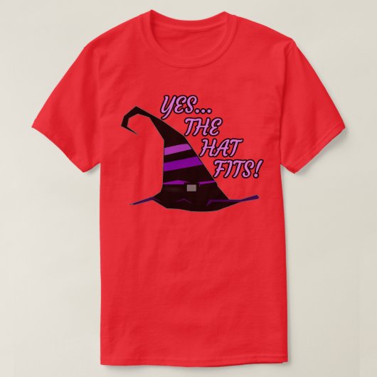 魔女の帽子Tシャツ実在TシャツYES帽子FI Tシャツ (デザイン正面)