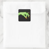 魔女の手ステッカー スクエアシール (バッグ)