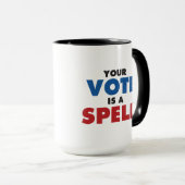 魔女の投票だ!あなたの投票は呪文のマグ マグカップ (正面右)