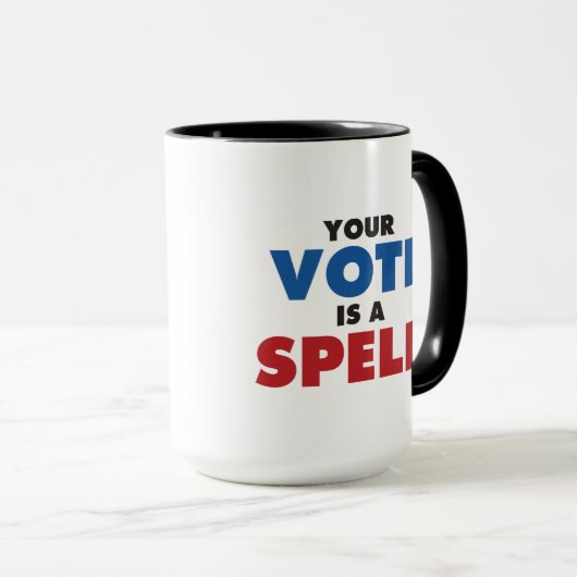 魔女の投票だ!あなたの投票は呪文のマグ マグカップ (正面右)