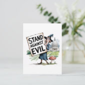 魔女の抗議が悪に立つ ポストカード (スタンド正面)