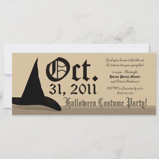 魔女の招待状 招待状 (裏面)