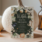 魔女の方法はパーティーのキッズハロウィーン誕生日 招待状
