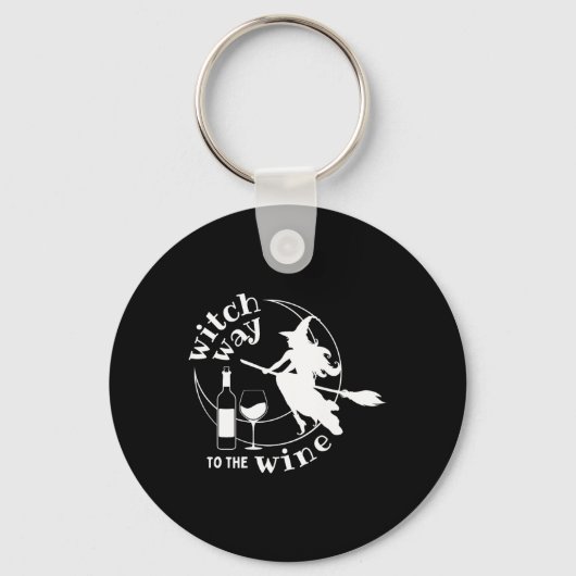 魔女の方法ワインハロウィーン魔女おもしろい キーホルダー (正面)