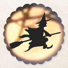 魔女の月ハロウィンコースター ペーパーコースター
