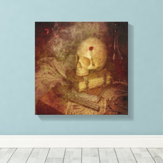 魔女の机 キャンバスプリント (インサイチュ (ウッドフロア))