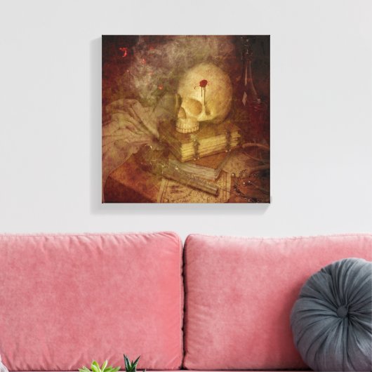 魔女の机 キャンバスプリント (インサイチュ (リビング))