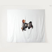 魔女の格好をした猫 タペストリー (正面(横))