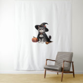 魔女の格好をした猫 タペストリー (インサイチュ)