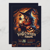 魔女の森のハロウィン 招待状 (正面/裏面)